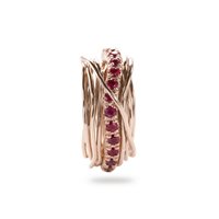 Anello Rubinia Donna Prezioso Collection Filo Della Vita in Oro rosa Rubino 0.99 Ct AN113RRB-19 - AN113RRB-16